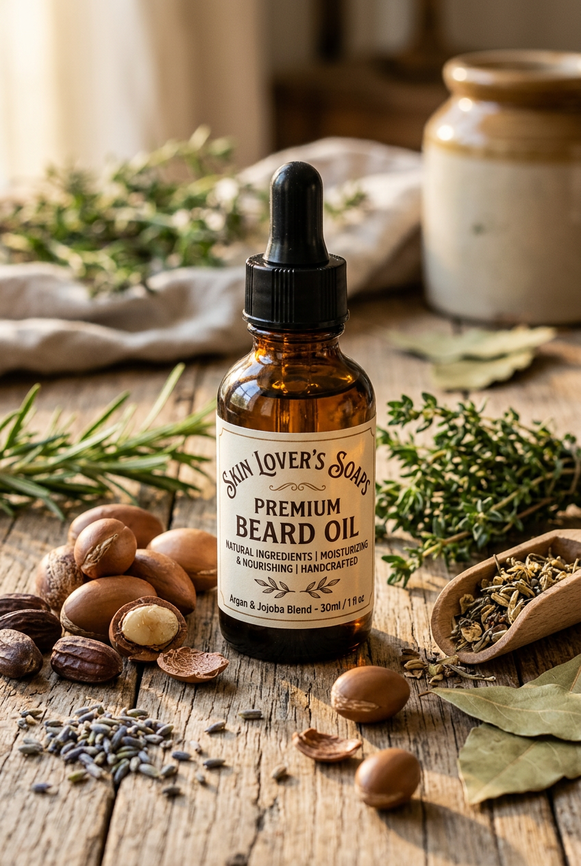 Classic Sandalwood Beard Oil for Men | 2 oz Handmand Beard Oil